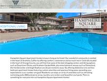 Tablet Screenshot of hampshiresquareapts.com